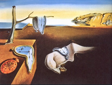 "O tempo escorrendo que nem espaguete que passa do ponto"  (A Persistência da Memória, Salvador Dalí)