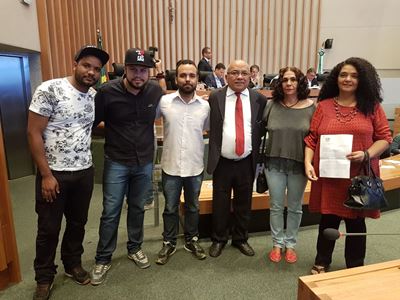 Militantes da cultura de Ceilândia foram recebidos pelo distrital Chico Vigilante